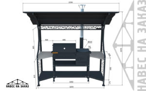 Гриль-комплекс стандарт + печь смокер стандарт